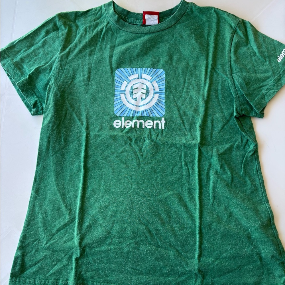 Element Forest Green Tee with Red Tag